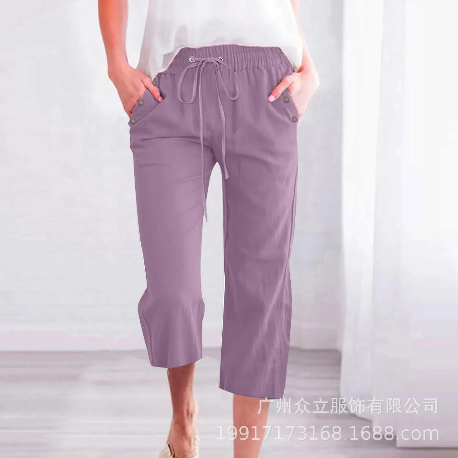 Women's Pajama Pants Home Sleepwear Linen Drawstring Waist Trousers Elastic Waist Lounge Pants Straight Leg Casual Pants
Women's Pajama Pants Home Sleepwear Linen Drawstring Waist Trousers Elastic Waist Lounge Pants Straight Leg Casual Pants