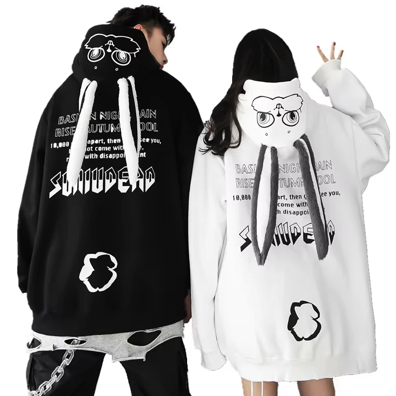 2025 Spring Autumn Couple Matching Cute Hoodie Plush Rabbit Long Ear Hooded Sweatshirt Women Kawaii Thicken Pocket Outwear
2025 Spring Autumn Couple Matching Cute Hoodie Plush Rabbit Long Ear Hooded Sweatshirt Women Kawaii Thicken Pocket Outwear