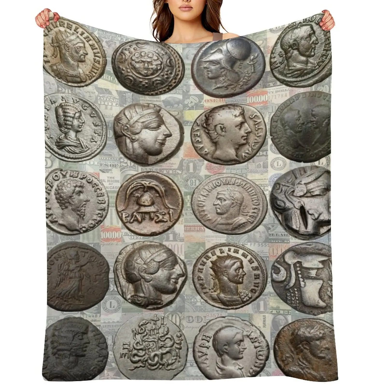 Roman Coins Throw Blanket blankets ands Sofas sofa bed christmas decoration Blankets
Roman Coins Throw Blanket blankets ands Sofas sofa bed christmas decoration Blankets
