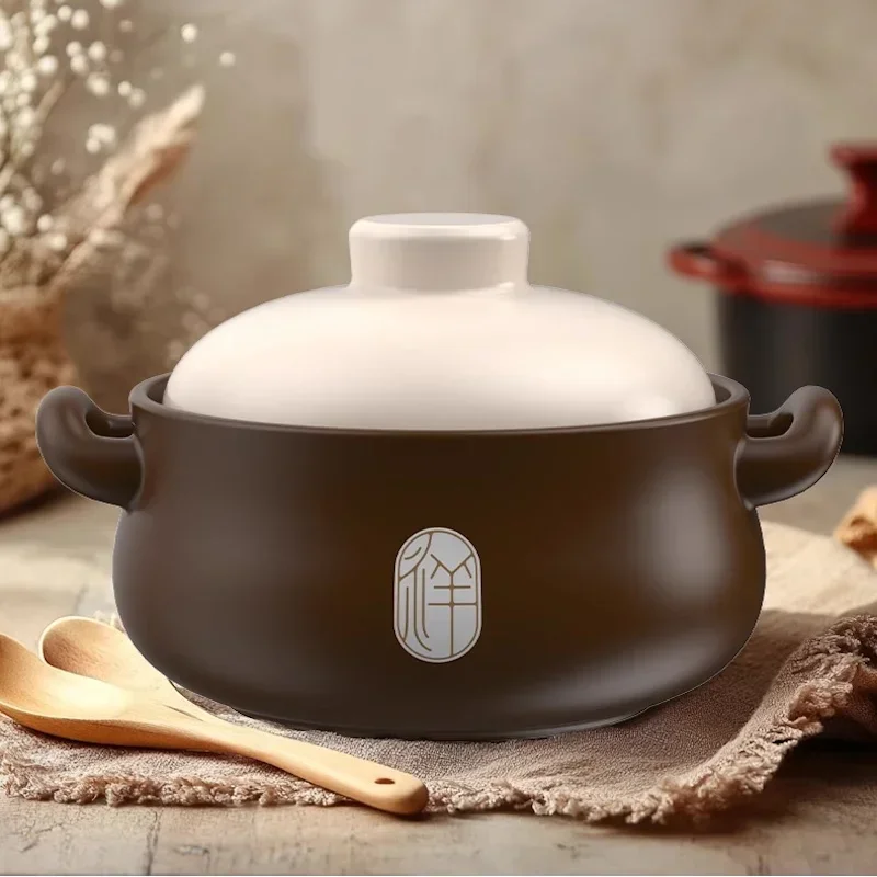 Stewpot Clay pots for cooking 4.2L Casserole dish High temperature Casserole Cooking Ceramic Crock pot Home Slow cooker cookware
Stewpot Clay pots for cooking 4.2L Casserole dish High temperature Casserole Cooking Ceramic Crock pot Home Slow cooker cookware
