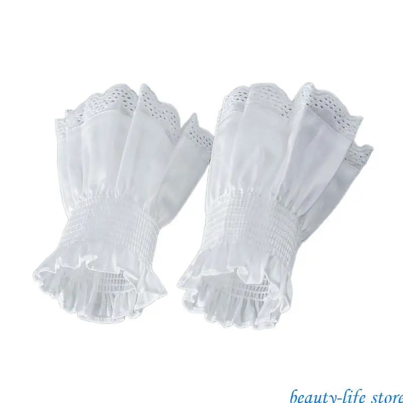 Paired Wrist Warmer Ruffled False Cuffs Lace for Princess Sweater Decorative 517D
Paired Wrist Warmer Ruffled False Cuffs Lace for Princess Sweater Decorative 517D