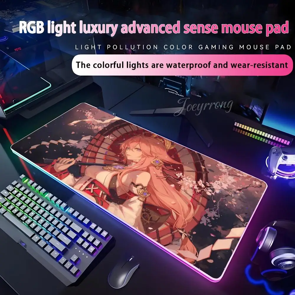 Yae Miko коврик для мыши RGB коврик для мыши расширенная игровая клавиатура семь цветов светодиодные коврики большой 1000x500 мм XXL геймер
Yae Miko коврик для мыши RGB коврик для мыши расширенная игровая клавиатура семь цветов светодиодные коврики большой 1000x500 мм XXL геймер