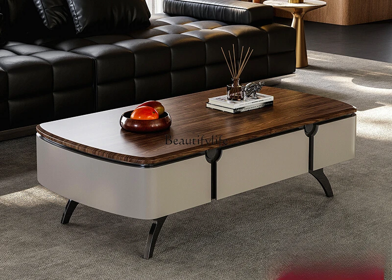 Modern simple coffee table living room high-end Italian light luxury marble drawer storage coffee table
Modern simple coffee table living room high-end Italian light luxury marble drawer storage coffee table