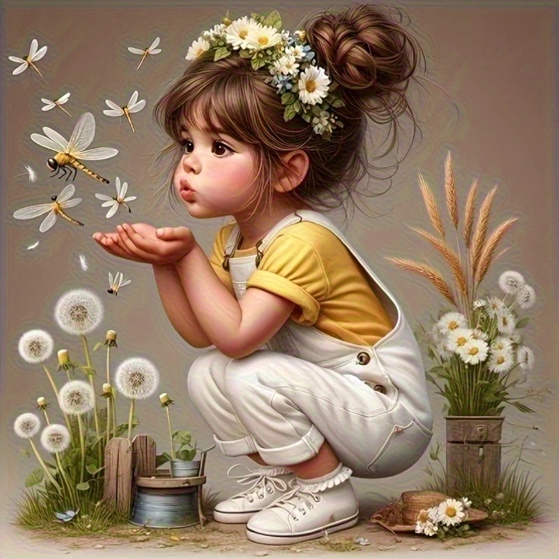 Cartoons Girl Playing with Dragonflies 500PCS/1024 PCS Jigsaw Puzzles Challenging Family Activity Game for Gameroom Bedroom Gift
Cartoons Girl Playing with Dragonflies 500PCS/1024 PCS Jigsaw Puzzles Challenging Family Activity Game for Gameroom Bedroom Gift