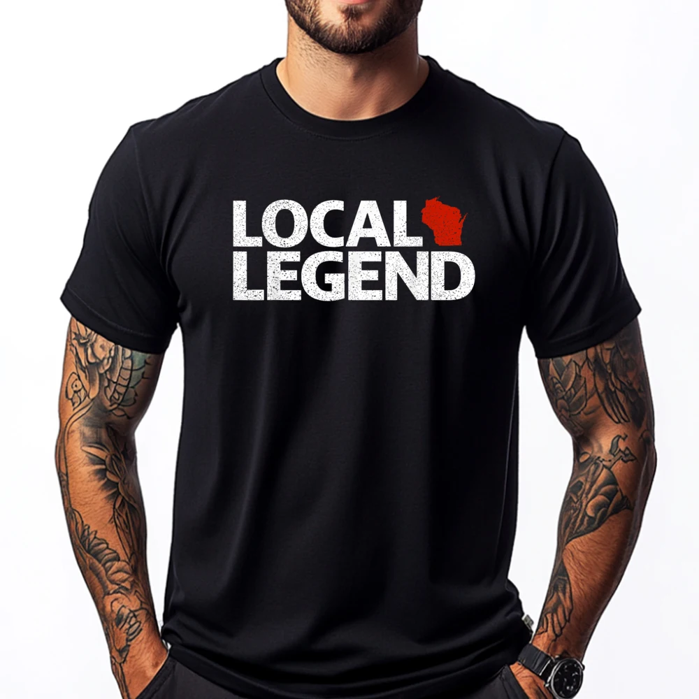 Local Wisconsin Legend Sarcastic Wisconsin Graphic T Shirts 100% Cotton T Shirt Homme Vintage Tshirts
Local Wisconsin Legend Sarcastic Wisconsin Graphic T Shirts 100% Cotton T Shirt Homme Vintage Tshirts