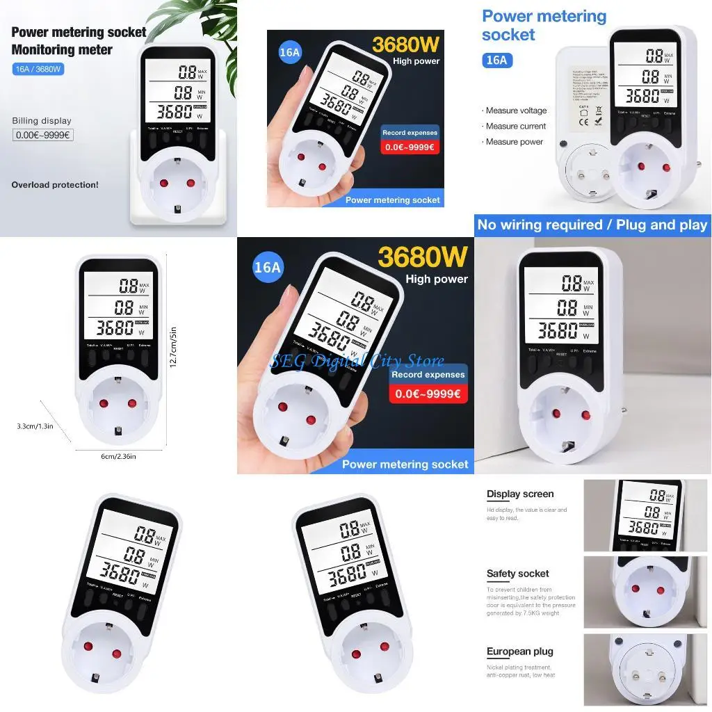 U75B Watt Meter Energy Consumption Analyzing Real Time Cost Tracking Wide Voltages
U75B Watt Meter Energy Consumption Analyzing Real Time Cost Tracking Wide Voltages