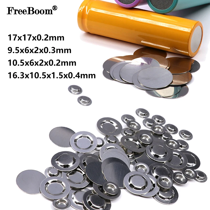10~500 Pieces 18650 Lithium Battery Spot Welding Cap Alternative Negative Electrode Flat Head Gasket DIY Batteries Accessories
10~500 Pieces 18650 Lithium Battery Spot Welding Cap Alternative Negative Electrode Flat Head Gasket DIY Batteries Accessories