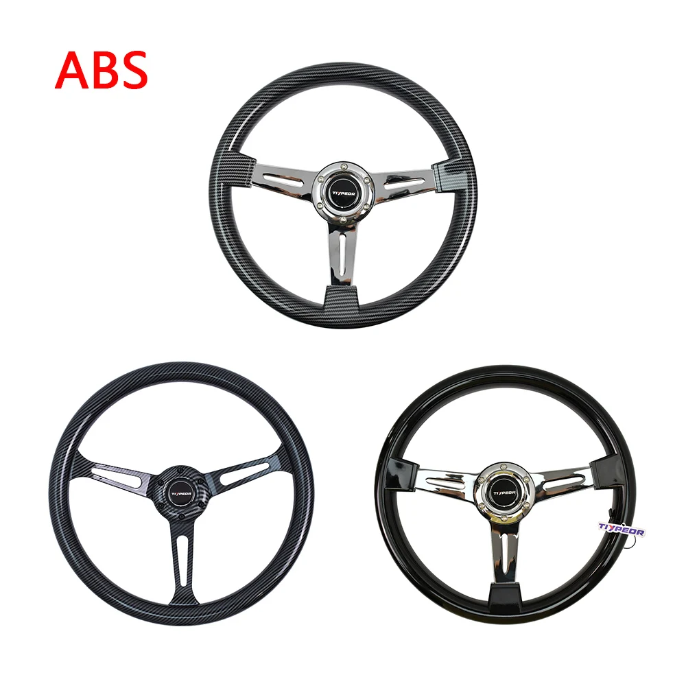 TIYPEOR ABS Multiple Sizes Universal Sports Steering Wheel Carbon Fiber Printing Racing Steering Wheel With 6 Hole Horn Button
TIYPEOR ABS Multiple Sizes Universal Sports Steering Wheel Carbon Fiber Printing Racing Steering Wheel With 6 Hole Horn Button