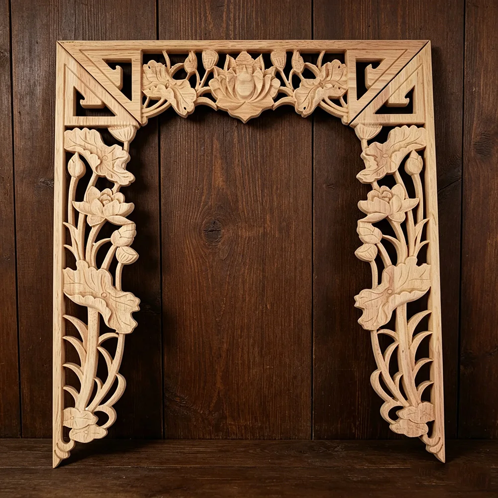 1PC Vintage Lotus Altar Wood Carved Decal Corner Onlay Applique Frame Furniture Wall Unpainted for Home Cabinet Door Decor Craft
1PC Vintage Lotus Altar Wood Carved Decal Corner Onlay Applique Frame Furniture Wall Unpainted for Home Cabinet Door Decor Craft
