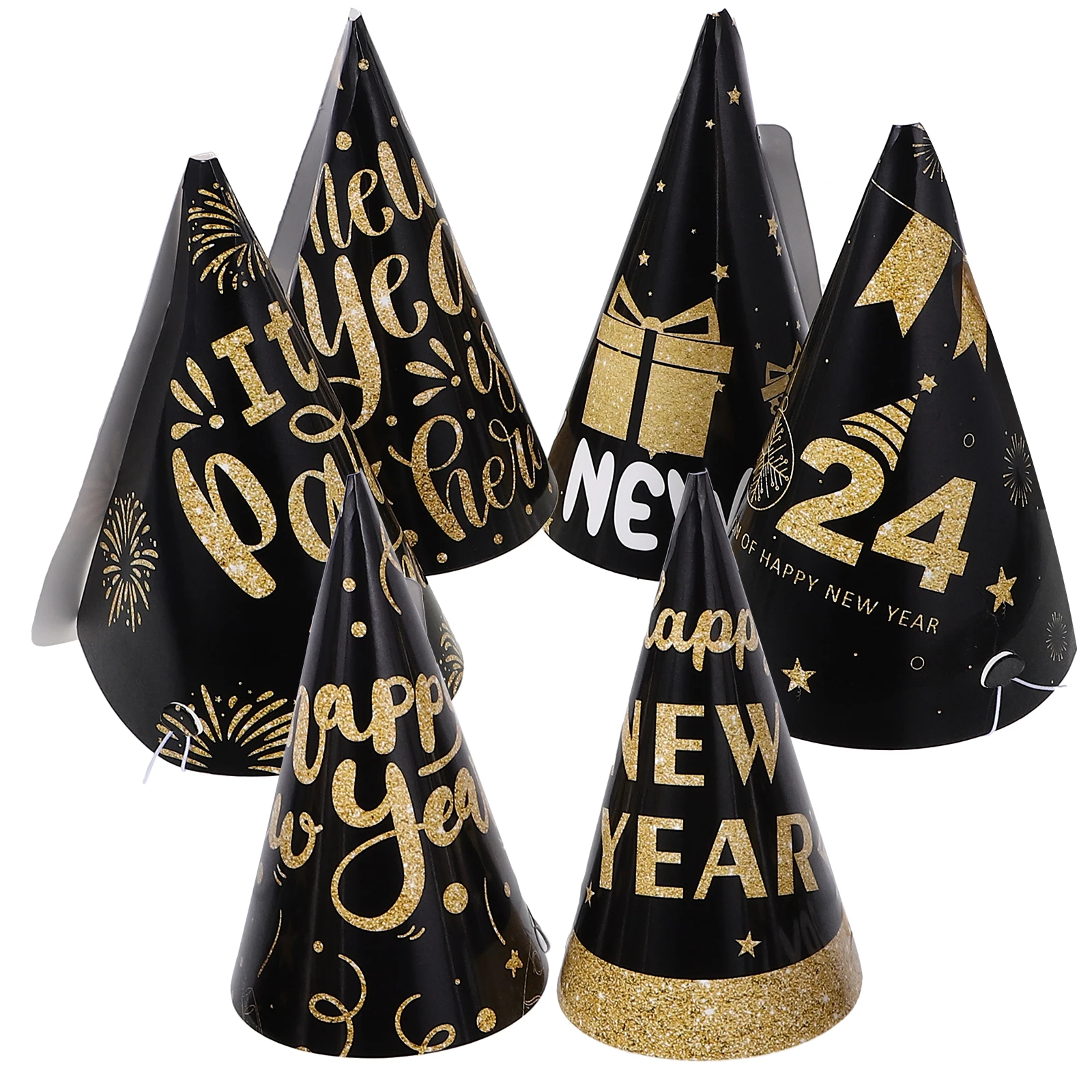 6pcs Black Paper New Year Party Supplies Lightweight Photo Cone Hats New Year Paper Hats 2024 Family Celebrations
6pcs Black Paper New Year Party Supplies Lightweight Photo Cone Hats New Year Paper Hats 2024 Family Celebrations