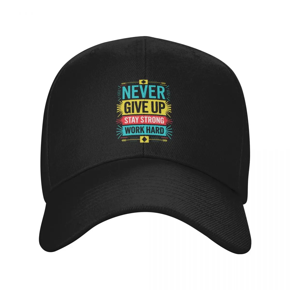 Custom Punk Never Give Up Stay Strong Work Hard Baseball Cap Men Women Adjustable Dad Hat Outdoor Snapback Caps
Custom Punk Never Give Up Stay Strong Work Hard Baseball Cap Men Women Adjustable Dad Hat Outdoor Snapback Caps