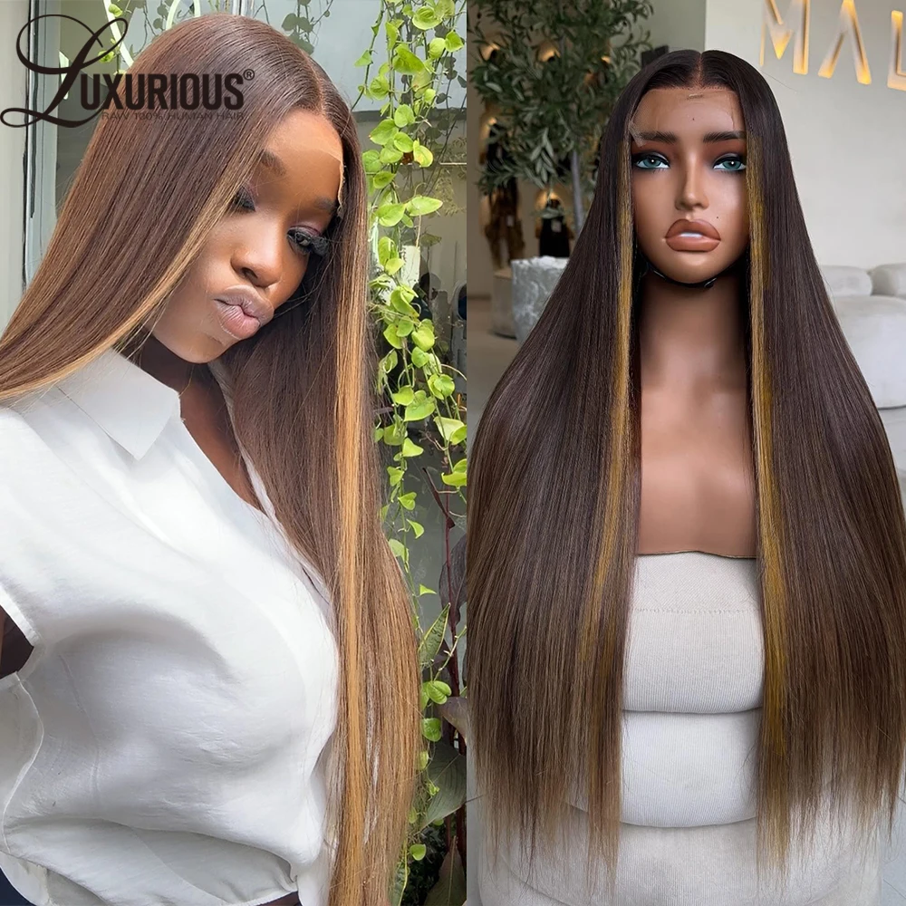 Ombre Brown 13x4 Lace Front Wig Human Hair Highlight Color Human Hair Wigs For Women 4x4 Lace Closure Wig Pre Plucked Remy Hair
Ombre Brown 13x4 Lace Front Wig Human Hair Highlight Color Human Hair Wigs For Women 4x4 Lace Closure Wig Pre Plucked Remy Hair