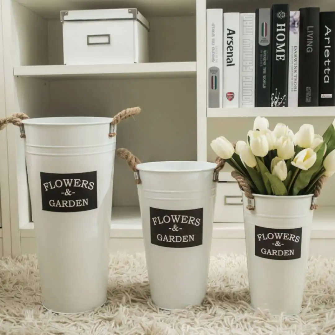 Nordic countryside flower bucket iron bucket flower shop flower pot planter
Nordic countryside flower bucket iron bucket flower shop flower pot planter