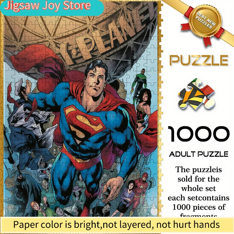 Пазлы Warner Bros. Seamless Puzzles Z10.16-223, с изображением Супермена, возглавляющего супергероев, прочные и толстые.
Пазлы Warner Bros. Seamless Puzzles Z10.16-223, с изображением Супермена, возглавляющего супергероев, прочные и толстые.