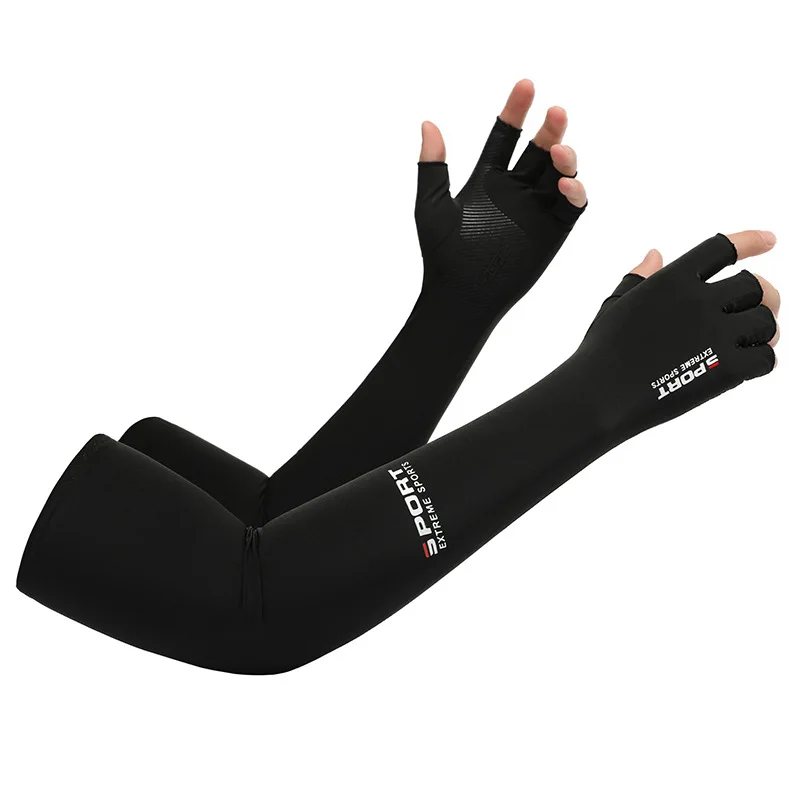 Sunscreen Gloves Men's Ice Silk Arm Sleeves Summer Driving and Riding Outdoor Non-slip Fishing Icy Sleeves Half-finger Gloves
Sunscreen Gloves Men's Ice Silk Arm Sleeves Summer Driving and Riding Outdoor Non-slip Fishing Icy Sleeves Half-finger Gloves