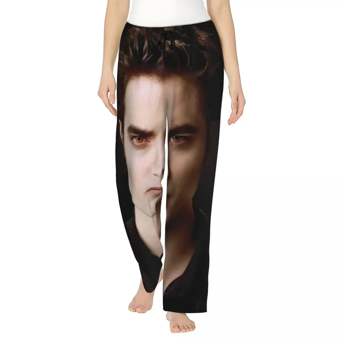 Женские пижамные брюки Custom The Twilight Saga Edward Cullen с карманами для отдыха и сна
Женские пижамные брюки Custom The Twilight Saga Edward Cullen с карманами для отдыха и сна