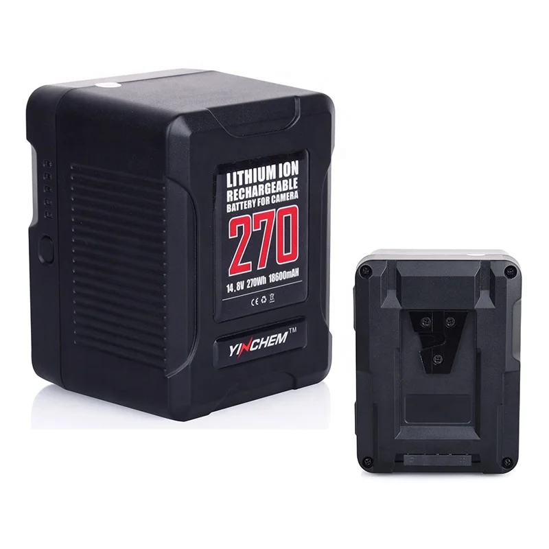 270Wh High Capacity 14.8V Compact V-Mount Battery for Camera and Video Light
270Wh High Capacity 14.8V Compact V-Mount Battery for Camera and Video Light