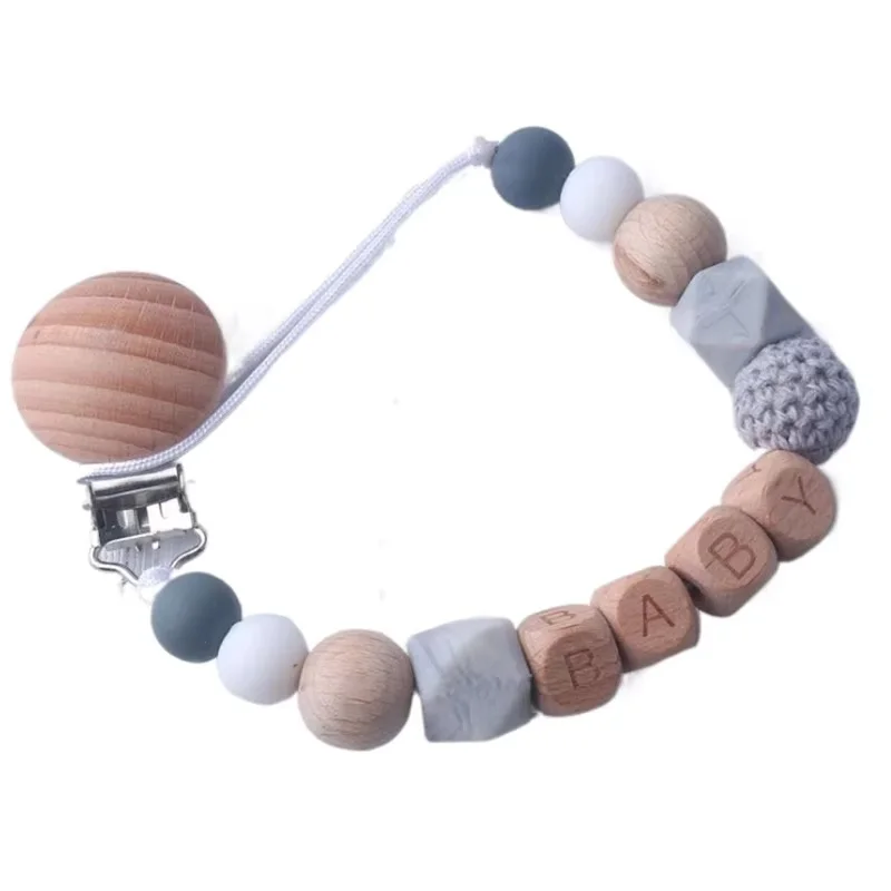 Beech Wood Chew Beads Pacifier Clips Dummy Chain Holder Cute Soother Chains Baby Teething Toy
Beech Wood Chew Beads Pacifier Clips Dummy Chain Holder Cute Soother Chains Baby Teething Toy