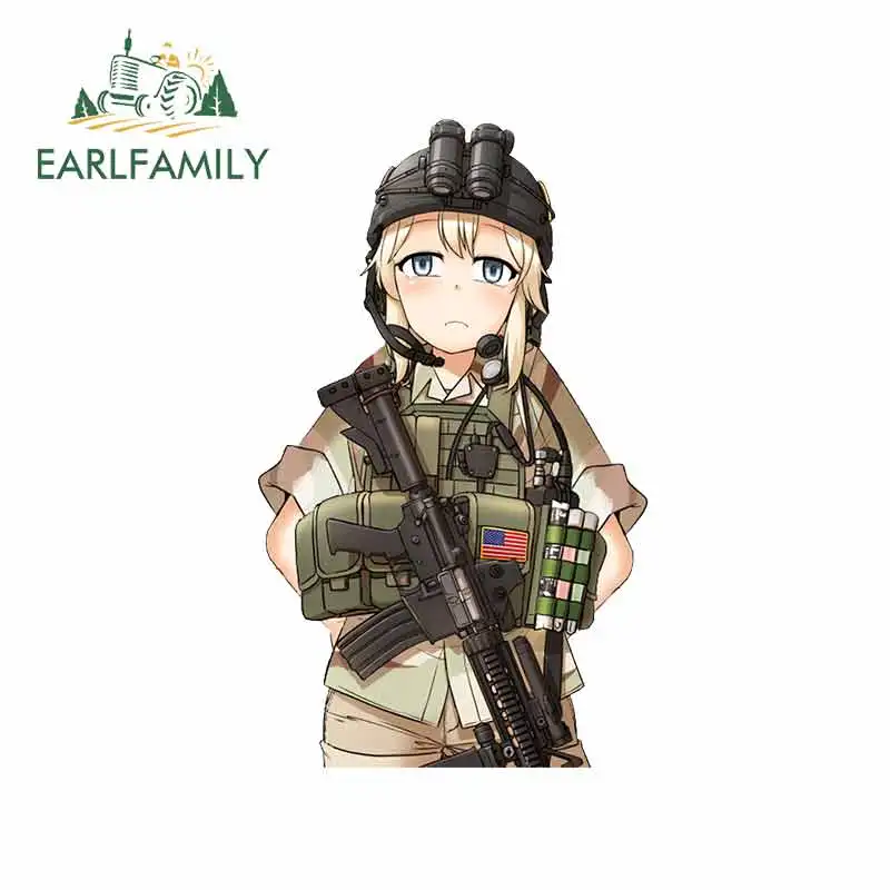 EARLFAMILY 13cm X 7.9cm For Girl Soldier Motorcycle Car Bumper Window Stickers Waterproof Car Accessories Repair Sticker Decal
EARLFAMILY 13cm X 7.9cm For Girl Soldier Motorcycle Car Bumper Window Stickers Waterproof Car Accessories Repair Sticker Decal