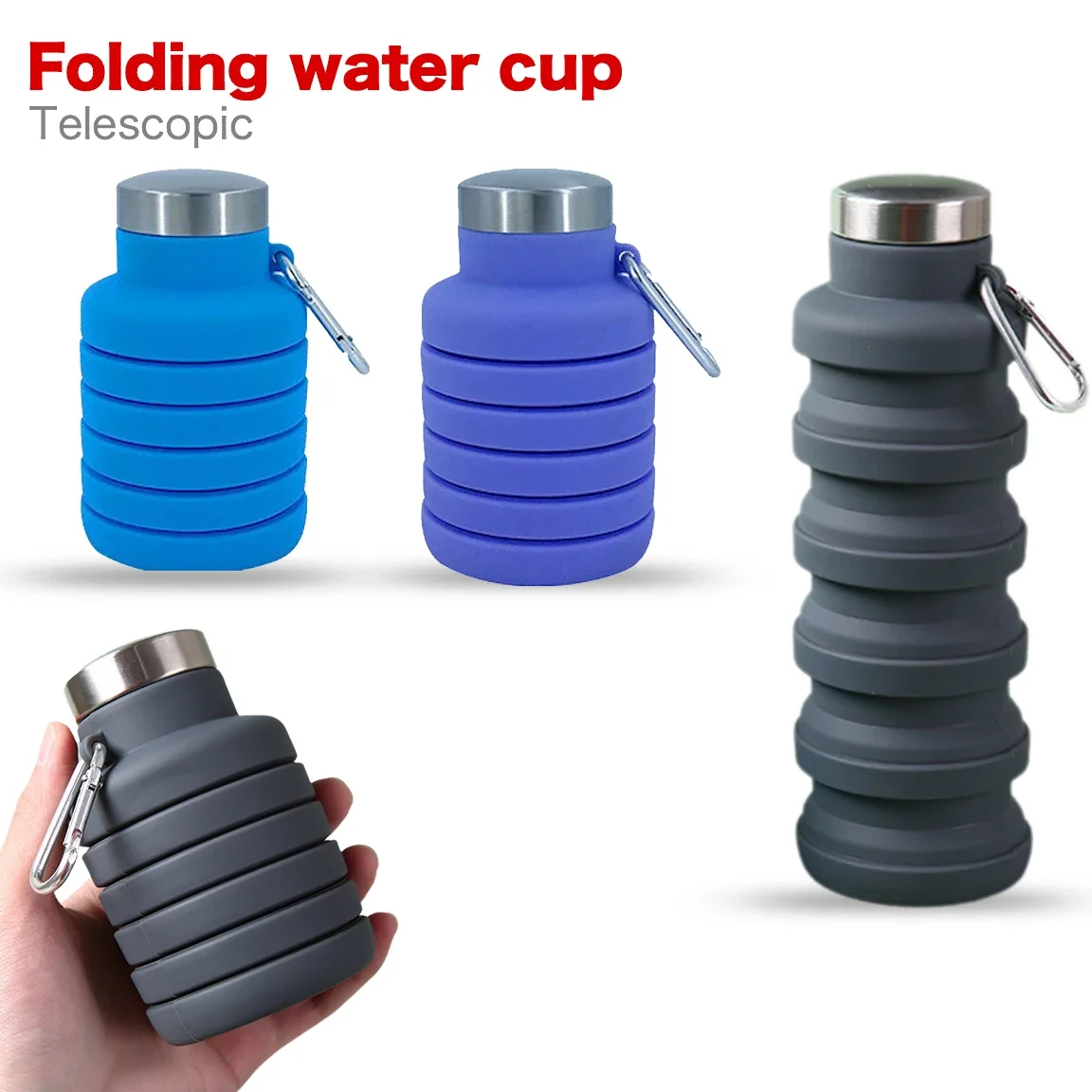 Retractable Folding Platinum Silicone Water Bottle Portable Reusable Telescopic Coffee Travel Water Bottle Outdoor Sport Bottles
Retractable Folding Platinum Silicone Water Bottle Portable Reusable Telescopic Coffee Travel Water Bottle Outdoor Sport Bottles