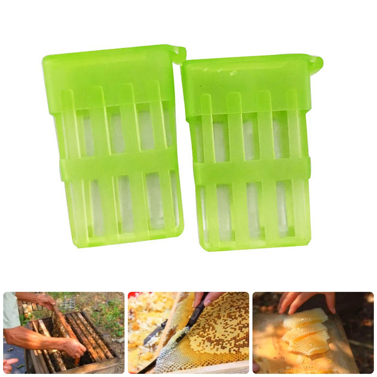 Thin Type Bee Queen Cage Plastic Anti-escape Frame No Deforming No Moving No Redundant Combs Box Beekeeping Tools Green 20Pcs
Thin Type Bee Queen Cage Plastic Anti-escape Frame No Deforming No Moving No Redundant Combs Box Beekeeping Tools Green 20Pcs