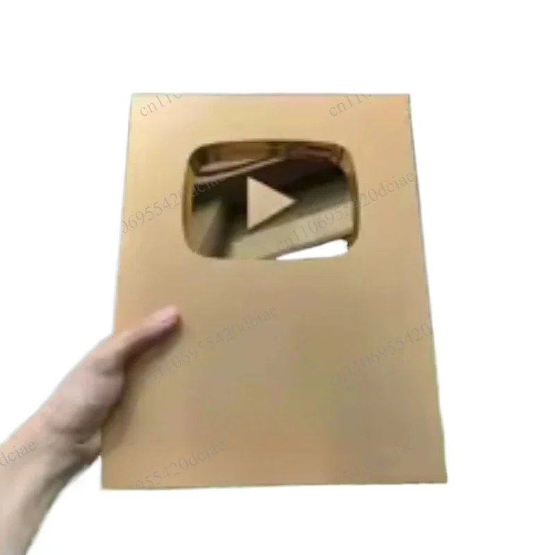 Custom Play Button Award Plaque, Customized Name Gold Award Trophy for Video Creator Souvenird
Custom Play Button Award Plaque, Customized Name Gold Award Trophy for Video Creator Souvenird