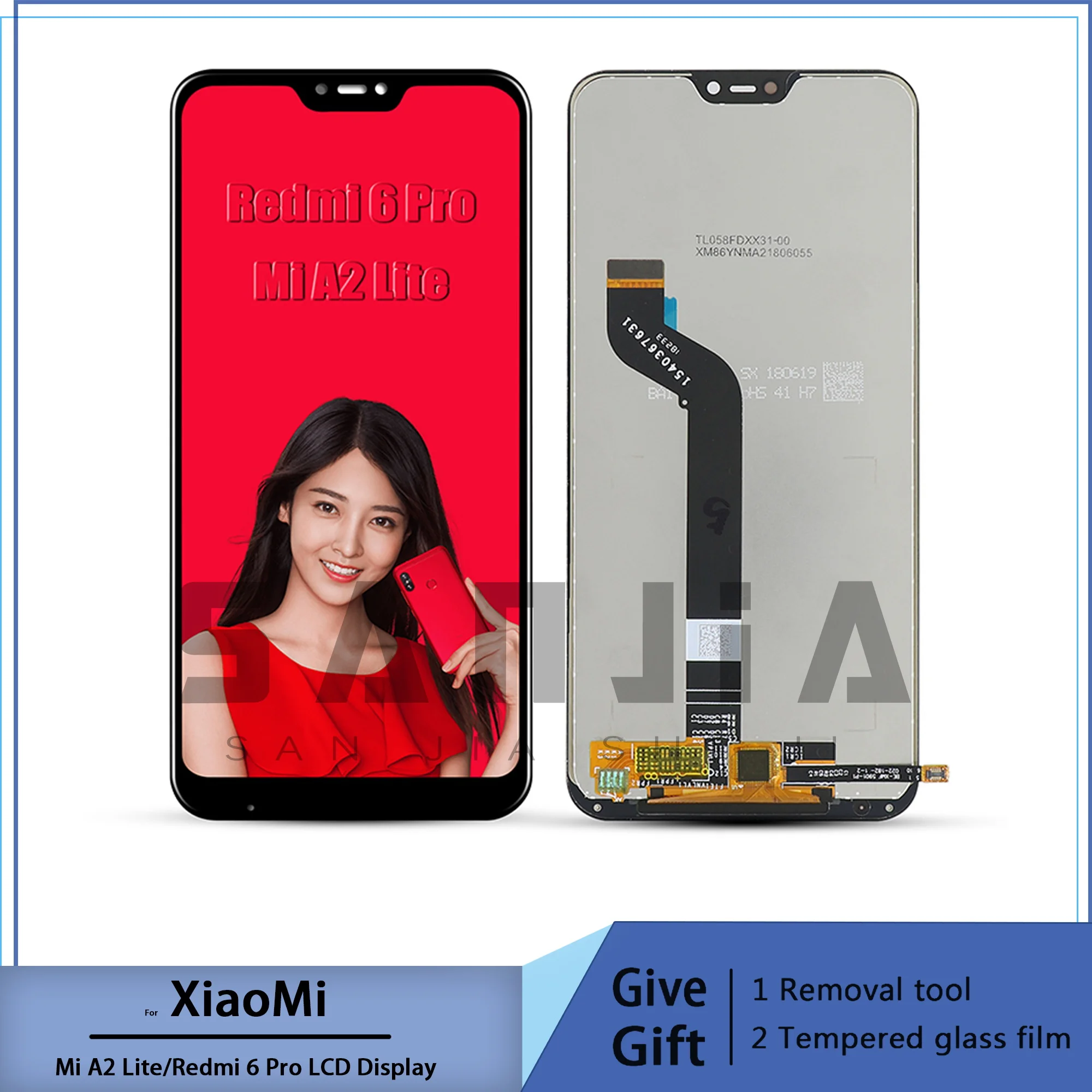 For xiaomi mi a2 lite lcd screen , 5.84 inch touch screen with replacement for redmi 6 pro with frame
For xiaomi mi a2 lite lcd screen , 5.84 inch touch screen with replacement for redmi 6 pro with frame