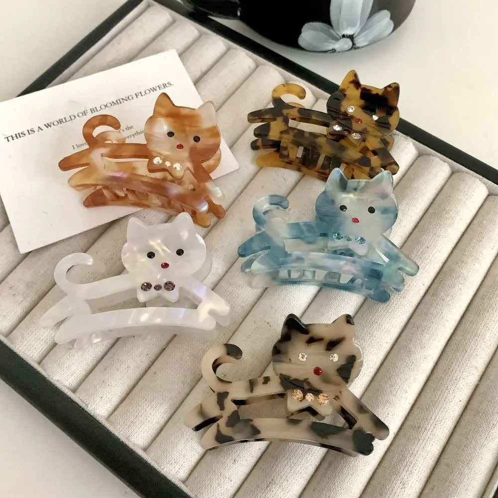 Cute Acetic Acid Acetate Cat Hair Claw Y2k Cartoon Rhinestone Hair Clip Headdress Hair Accessories Shark Clip Girl
Cute Acetic Acid Acetate Cat Hair Claw Y2k Cartoon Rhinestone Hair Clip Headdress Hair Accessories Shark Clip Girl