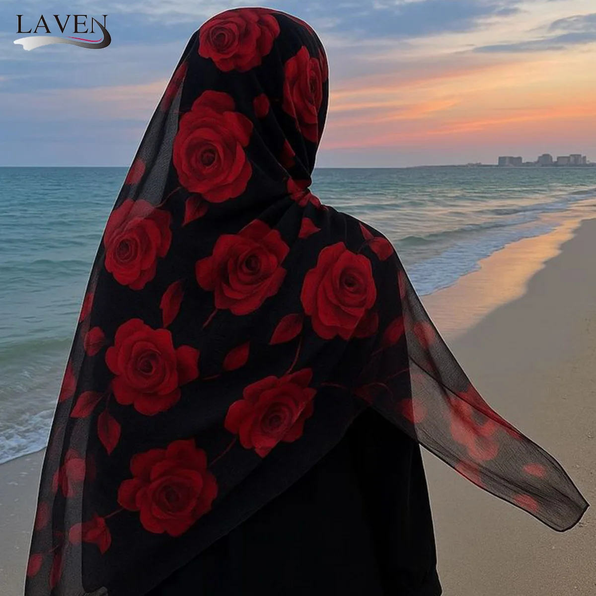 Модный женский шифоновый шарф с принтом роз, хиджаб, мусульманские легкие пляжные шали, женские длинные накидки, исламский тюрбан, платок
Модный женский шифоновый шарф с принтом роз, хиджаб, мусульманские легкие пляжные шали, женские длинные накидки, исламский тюрбан, платок