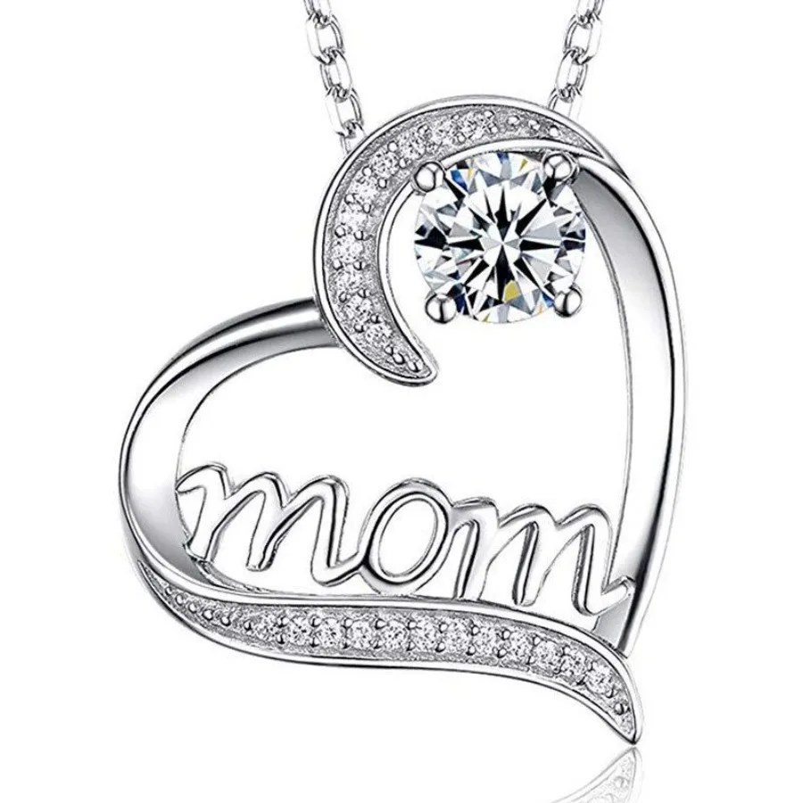 Hollow HeartShaped Inlaid Rhinestone Mom Pendant Necklace Chic Design Mother's Day Gift For Women Mother Daughter
Hollow HeartShaped Inlaid Rhinestone Mom Pendant Necklace Chic Design Mother's Day Gift For Women Mother Daughter