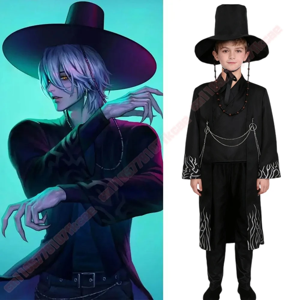 Anime Movie KPOP Demon Hunters Saja Boys Cosplay Costume Halloween Carnival Party Role Play Uniform Prop 
Anime Movie KPOP Demon Hunters Saja Boys Cosplay Costume Halloween Carnival Party Role Play Uniform Prop