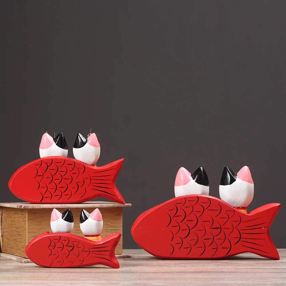 1Set Unique Wooden Cat Ornament Cartoon Couple Fishing Crafts Home Decoration Mini Fish Desktop Ornaments for Bedroom Office
1Set Unique Wooden Cat Ornament Cartoon Couple Fishing Crafts Home Decoration Mini Fish Desktop Ornaments for Bedroom Office