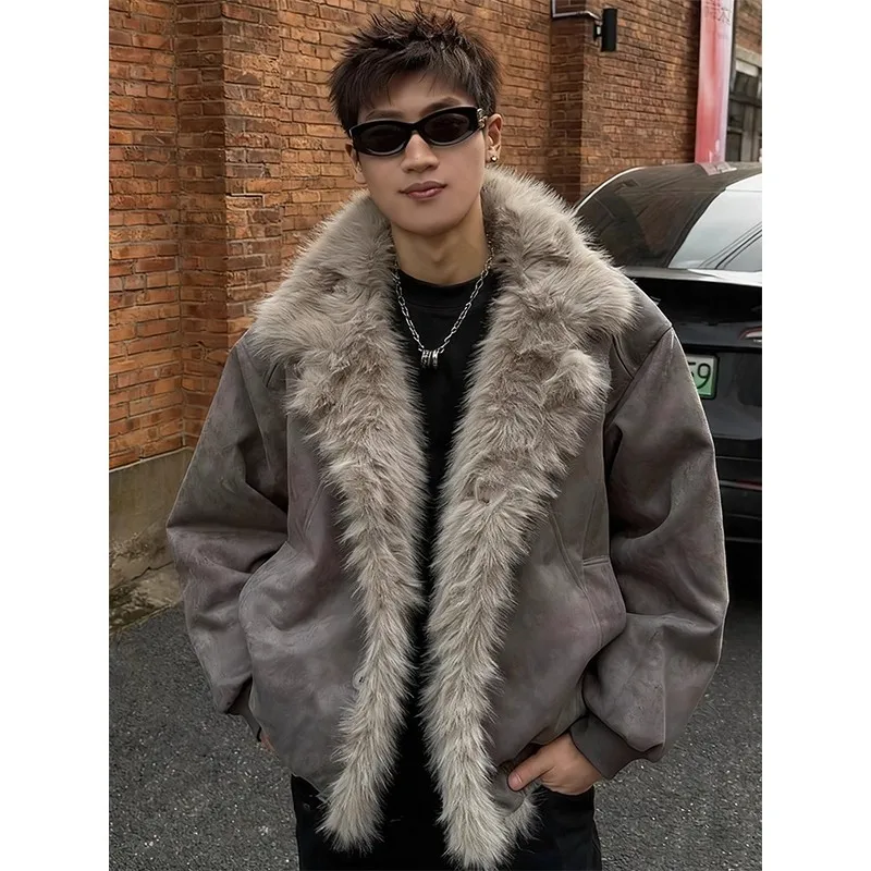 American Retro Suede Collar Jaet Men's Winter Thiened Warm Cotton Coat Youth Faion Outerwear Coat Youth Daily Wear
American Retro Suede Collar Jaet Men's Winter Thiened Warm Cotton Coat Youth Faion Outerwear Coat Youth Daily Wear