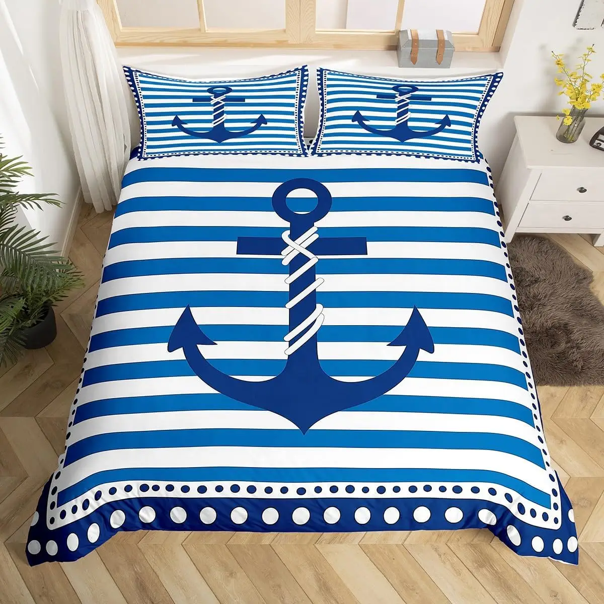 Пододеяльник с морским якорем, размер Twin Queen, геометрический комплект постельного белья для декора комнаты мальчиков и девочек, пододеяльник в стиле океанских приключений
Пододеяльник с морским якорем, размер Twin Queen, геометрический комплект постельного белья для декора комнаты мальчиков и девочек, пододеяльник в стиле океанских приключений