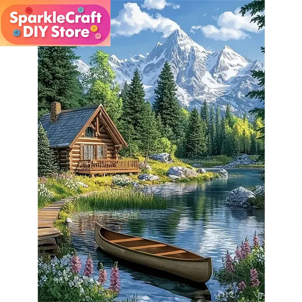 1pc frameless Diamond Mosaic Ship Suitable For Beginners Mountain Diamond Painting House Landscape DIY Kit Embroidery River Wall
1pc frameless Diamond Mosaic Ship Suitable For Beginners Mountain Diamond Painting House Landscape DIY Kit Embroidery River Wall