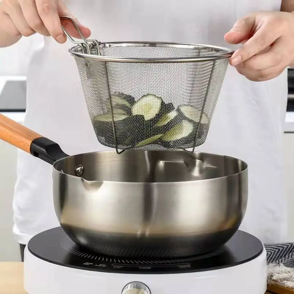 Home Onion Rings Foldable Stainless Steel Kitchen with Handle Filter Food Colander Frying Basket Cooking Tools
Home Onion Rings Foldable Stainless Steel Kitchen with Handle Filter Food Colander Frying Basket Cooking Tools