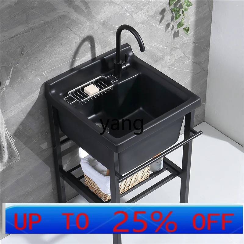 LH Black Balcony Stainless Steel Laundry Cabinet Deepened Laundry Pool Ceramic Laundry Basin
LH Black Balcony Stainless Steel Laundry Cabinet Deepened Laundry Pool Ceramic Laundry Basin