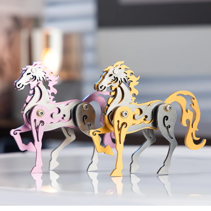 MOKR Horse 3D Metal Jigsaw Puzzle Children's Toy DIY Handcrafted Assembly Model Christmas Birthday Gift Education and Training
MOKR Horse 3D Metal Jigsaw Puzzle Children's Toy DIY Handcrafted Assembly Model Christmas Birthday Gift Education and Training
