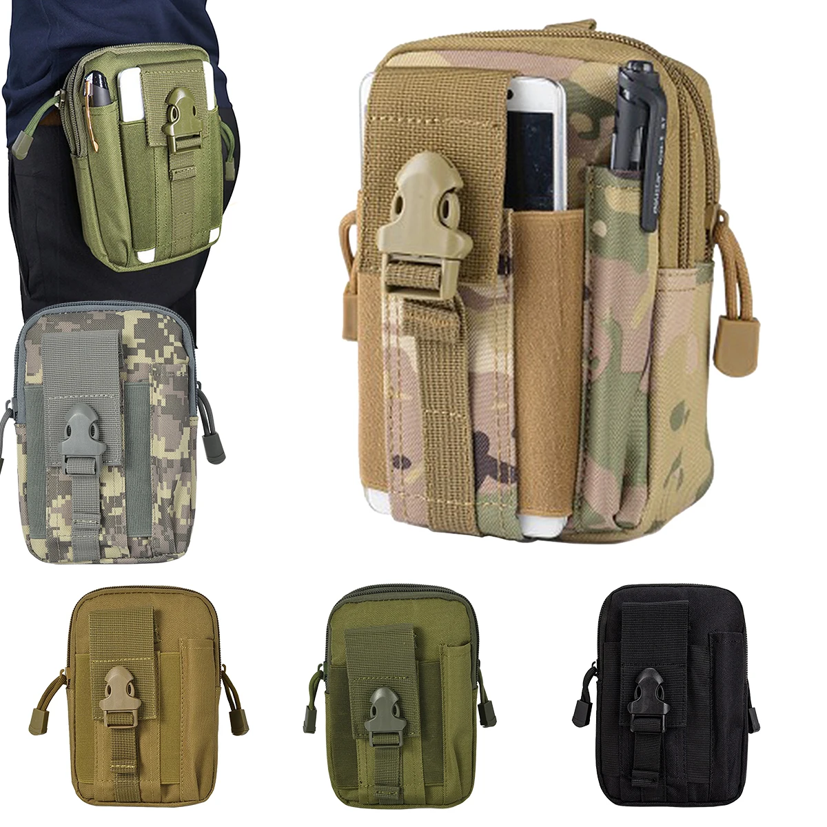 Tactical Leg Bag Molle Pouch Belt Waist Pack Men Small Pocket Survival Tool Bag for Running Travel Camping Hunting Airsoft
Tactical Leg Bag Molle Pouch Belt Waist Pack Men Small Pocket Survival Tool Bag for Running Travel Camping Hunting Airsoft