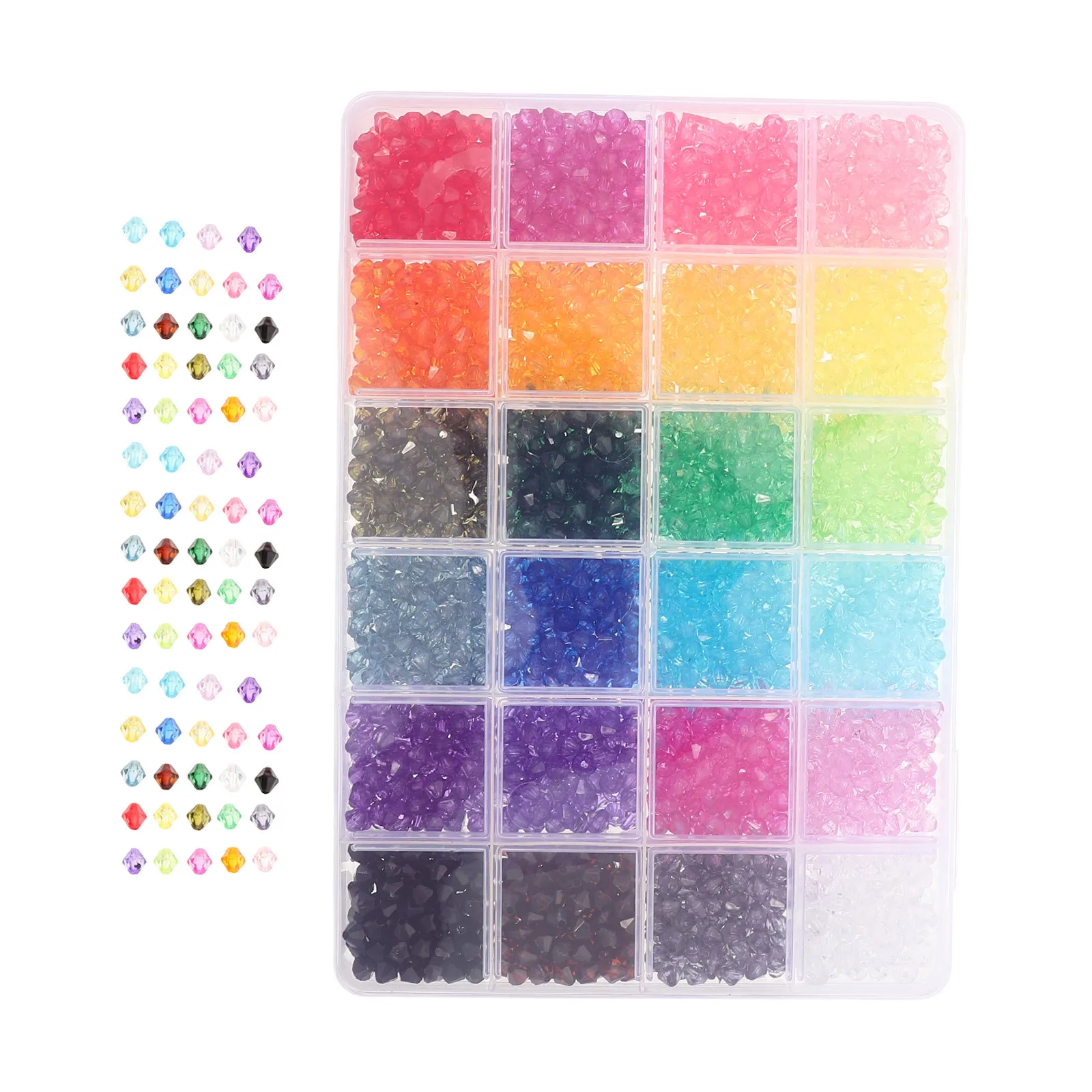 2160Pcs Crystal Acrylic Beads 6Mm 24 Colors Faceted Beads for DIY Crafts Jewelry Making Bracelets Earrings Necklace Multicolor
2160Pcs Crystal Acrylic Beads 6Mm 24 Colors Faceted Beads for DIY Crafts Jewelry Making Bracelets Earrings Necklace Multicolor