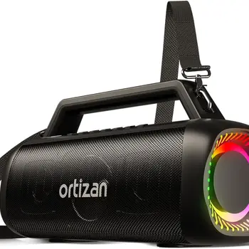 Portable Waterproof 60W High Power Bluetooth Speaker RGB Colorful Light Wireless Subwoofer 360 Stereo Surround TWS TF Boombox