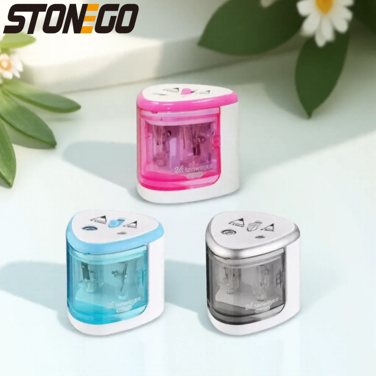 Automatic Dual-Hole Electric Pencil Sharpener for Students Writing Stationery Efficient Pencil Shaver
Automatic Dual-Hole Electric Pencil Sharpener for Students Writing Stationery Efficient Pencil Shaver