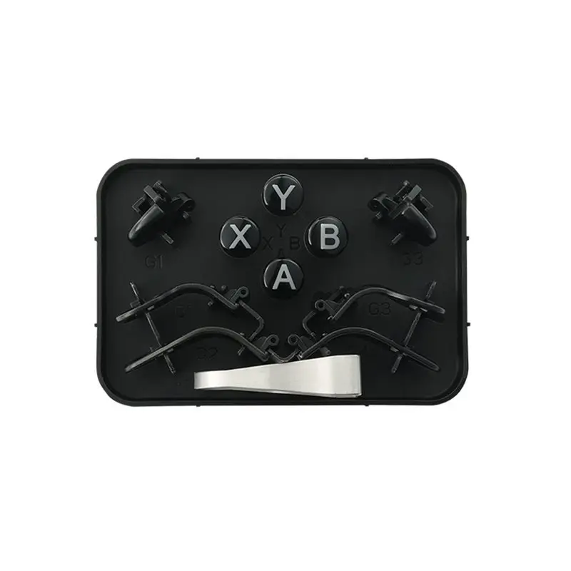 Комплект аксессуаров ABFM для контроллеров Gulikit KK3 Max и KK3 Pro: 6 задних триггеров-падлов, 4 кнопки ABXY (PC-раскладка), 1 съемник колпачков клавиш
Комплект аксессуаров ABFM для контроллеров Gulikit KK3 Max и KK3 Pro: 6 задних триггеров-падлов, 4 кнопки ABXY (PC-раскладка), 1 съемник колпачков клавиш