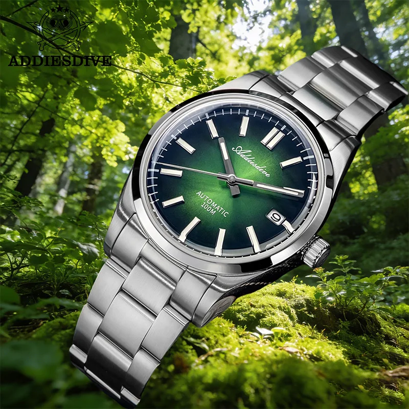 ADDIESDIVE Automatic Dive Watch Sapphire Glass Stainless Steel Men Watches 100m Waterproof Super Luminous NH35 Mechanical Watch
ADDIESDIVE Automatic Dive Watch Sapphire Glass Stainless Steel Men Watches 100m Waterproof Super Luminous NH35 Mechanical Watch