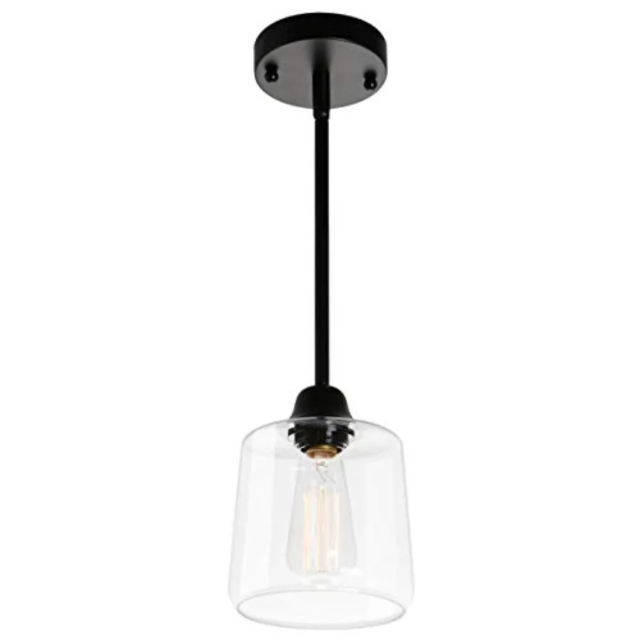 Vintage Glass Pendant Light Single Hanging Pendant Lighting Black with Glass Shade Classic for Farmhouse Entryway Dining Room K
Vintage Glass Pendant Light Single Hanging Pendant Lighting Black with Glass Shade Classic for Farmhouse Entryway Dining Room K