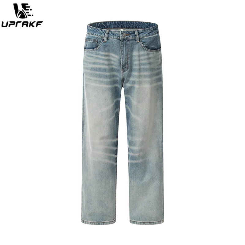 UPRAKF Straight-leg Pocket Wide Leg Jeans Wide Leg Ripped Pants Casual Denim Autumn Fashion Basic High Street
UPRAKF Straight-leg Pocket Wide Leg Jeans Wide Leg Ripped Pants Casual Denim Autumn Fashion Basic High Street