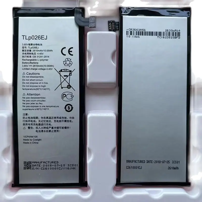 Аккумулятор TLp026EJ TLp026E2 2610 мАч для Alcatel Idol 4 OT6055 6055 6055K 6055B 6055H 6055U 6055Y
Аккумулятор TLp026EJ TLp026E2 2610 мАч для Alcatel Idol 4 OT6055 6055 6055K 6055B 6055H 6055U 6055Y