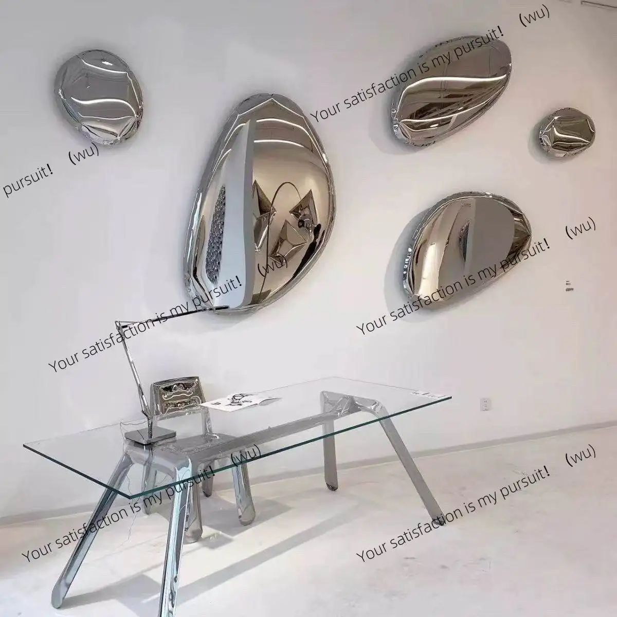 Stylish Chinese handmade stainless steel water drop pebble wall decoration
Stylish Chinese handmade stainless steel water drop pebble wall decoration