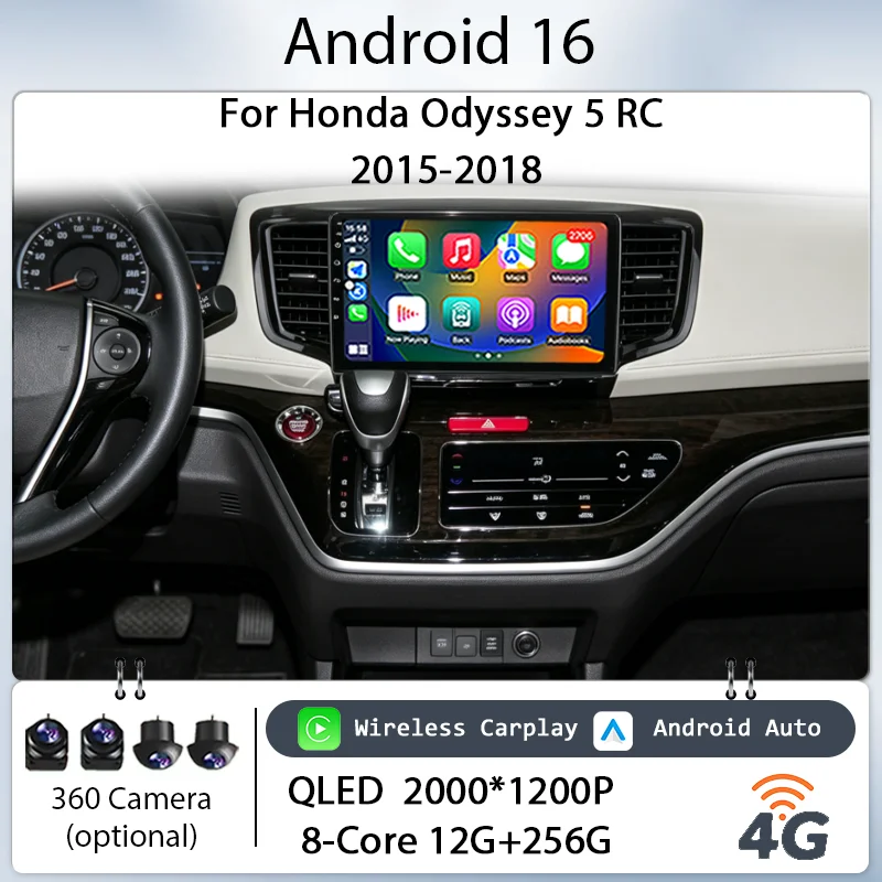 Android 16 IPS HD Touch Screen Wireless CarPlay for Honda Odyssey 5 RC 2015‑2018 10" GPS Navi BT WiFi Multimedia Kit Audio Unit
Android 16 IPS HD Touch Screen Wireless CarPlay for Honda Odyssey 5 RC 2015‑2018 10" GPS Navi BT WiFi Multimedia Kit Audio Unit