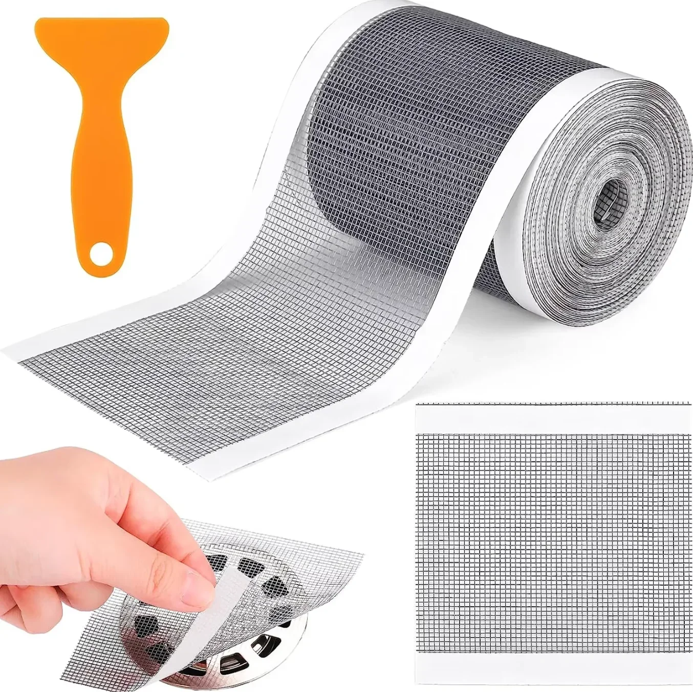 7cm 5-15M Cutable Shower Drain Hair Catcher Self-Adhesive Floor Drain Stickers Disposable Mesh Sink Strainer Filter For Bathroom
7cm 5-15M Cutable Shower Drain Hair Catcher Self-Adhesive Floor Drain Stickers Disposable Mesh Sink Strainer Filter For Bathroom